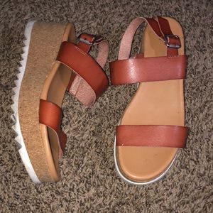 Time and tru 2 Band Platform Sandal